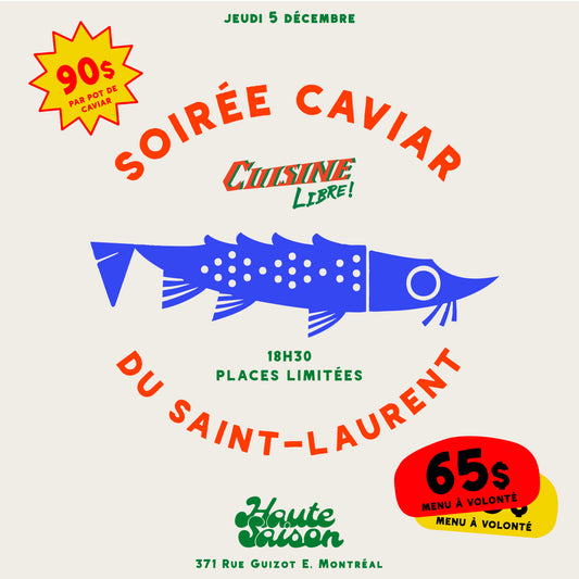 Soirée Caviar du Saint-Laurent-2 places