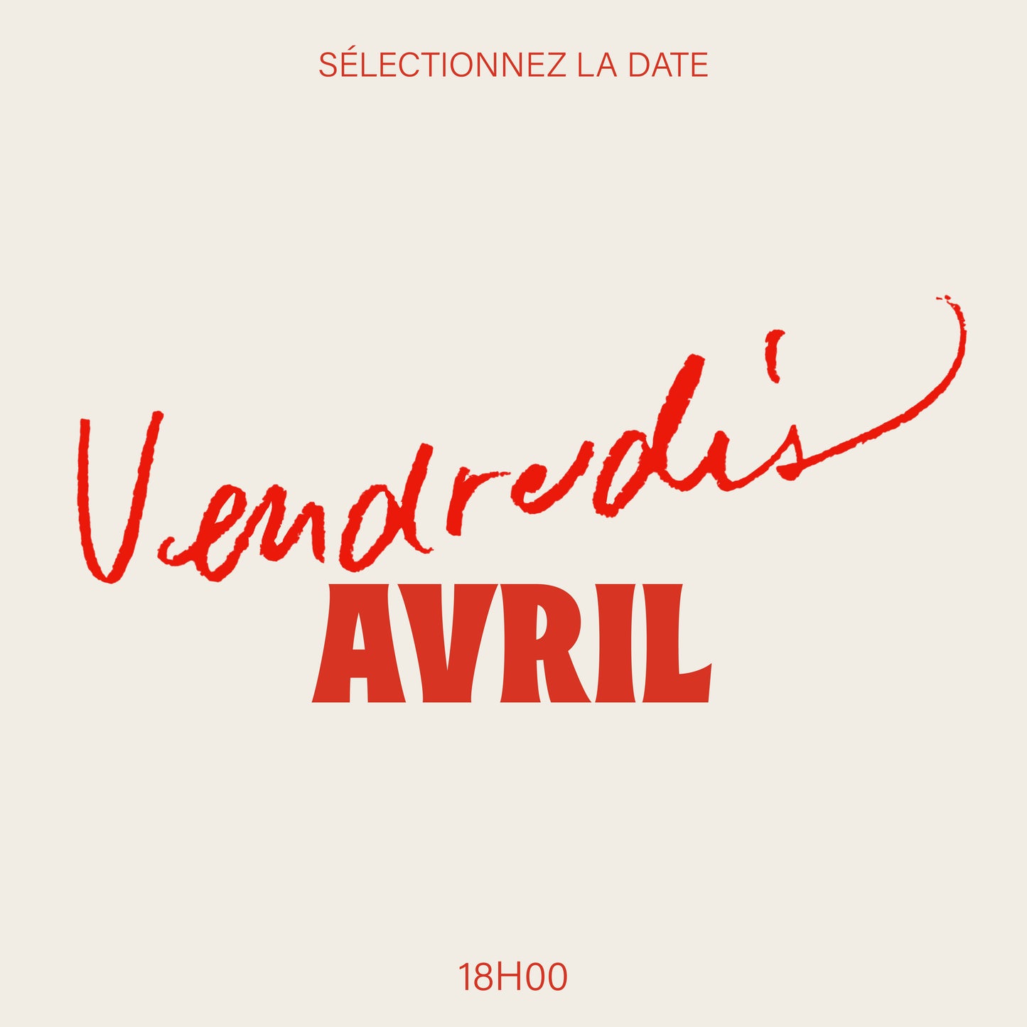 Vendredi 12 avril 18h. 10 personnes. -Lien privé-